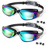 FullLove Schwimmbrille Kinder, 2 Stück Schwimmbrille mit...