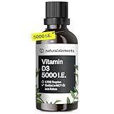 Vitamin D3 - Laborgeprüfte 5000 I.E. pro Tropfen - 50ml (1700 Tropfen) -...