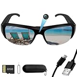 Nisanuki Action Cam, 32GB Sportbrille mit Kamera, Mini Actionkamera 1080P...
