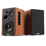 Audizio KS01 Regal Lautsprecher Set | Aktiv 80W HiFi Boxen, Bleutooth...
