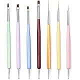 7 Nail Art Pinsel Set für Enthält Nagellackpinsel, Nailart-Malpinsel,...