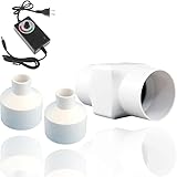 Inline-Abzieher 2 Zoll Rohrventilator 50 mm Abluftventilator 6 W...