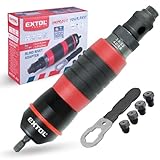 Extol Premium Nietenaufsatz - Für Bohrmaschine & Akkuschrauber mit 6mm...