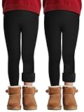Ruisita 2er Pack Thermo Leggings Mädchen Gefütterte Winter Leggins Mit...