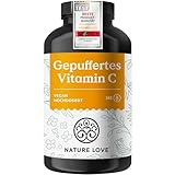 NATURE LOVE® Gepuffertes Vitamin C - Hochdosiert mit 1000mg Vitamin C je...