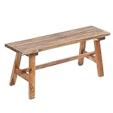 DESIGN DELIGHTS Vintage HOLZBANK Anzio 90x26x39cm(LxBxH), rustikale...