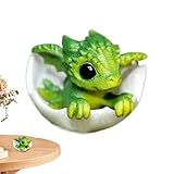 Neugeborener Drache Im Ei, New-born Dragon in Egg, Baby-Drache in...