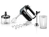 Bosch Handrührer Home Professional Styline MFQ4980B, 5 Stufen, 2 Edelstahl...
