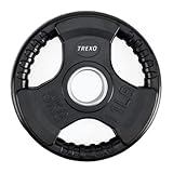TREXO 5 kg Belastung 24 cm Durchmesser Scheibe mit Griffen Gusseisen...