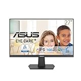 ASUS Eye Care VA27EHF - 27 Zoll Full HD Monitor - Rahmenlos, Flicker-Free,...