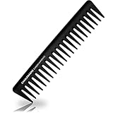 Charlemagne Carbon Haarkamm für Herren - 19 cm, grobzinkig -...