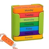 Pillen-Organizer – 7-Tage-Medikamentendose, tragbarer Pillen-Organizer,...
