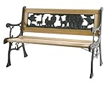 Siena Garden Kinderbank Kindergussbank, 41x84x52,5cm, Gestell: Eisen,...