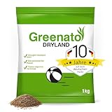 Rasen Nachsaat Greenato Dryland 1kg Grassamen – Turbo-Nachsaat...