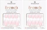 essence french MANICURE click-on nails, Künstliche Fingernägel, Nr. 02,...