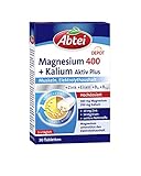Abtei Magnesium 400 + Kalium - hochdosiertes Nahrungsergänzungsmittel für...