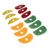 CHICIRIS 12-teiliges Töpferton-Rippen-Set, Weiches und Belastbares...