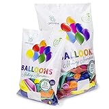 Luftballons gemischte Farben - 100% Reiner NATURLATEX - Premium Qualität -...