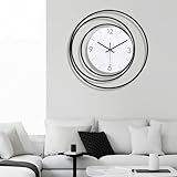 Gilacco Dekorative Wanduhr, leise, nicht tickend, hochwertiges Quarzwerk,...