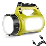 LE LED Handscheinwerfer 1000 Lumen, Wiederaufladbare CREE Akku Handlampe...