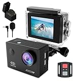 TIMNUT Action Cam 4K Unterwasserkamera 131ft,EIS 20MP Wasserdicht...