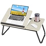 MorNon Faltbare Laptoptisch 55x32x25cm Tablet Tisch Betttisch Betttablett...