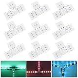 9 Stück LED Streifen Verbinder 5 Polig RGB SMD Strip Eckverbinder 12MM...