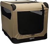Amazon Basics Hundehütte mit 2 Türen, tragbar, weich, faltbar, weich,...