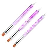 3 Stück Nail Brush Nail Art Pinsel Nageldesign Dotting Pinsel...