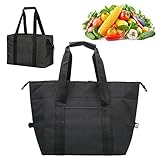 WSAMJIN Große Kühltasche Faltbar, 15L Multifunktional Thermotasche PEVA...