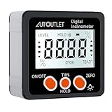 AUTOUTLET Digitaler Neigungsmesser Winkelmesser LCD Winkelsucher Bevel Box...