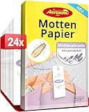 Aeroxon Mottenschutz Kleiderschrank 24 Mottenpapier - Effektiver Schutz...