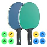 JOOLA 54814 Tischtennis-Set COLORATO Bestehend aus 2 Tischtennisschläger +...