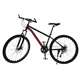 WooDerson 26 Zoll 21-Gang Mountainbike, Kohlenstoffstahl Fahrrad mit...