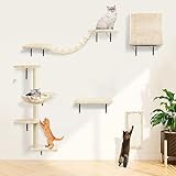 Katzen kletterwand Set mit Katzenbaum Hängematte,Katzenhöhle...