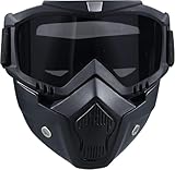 Airsoft,Paintball Full FaceTactical Maske,Abnehmbare Masken Mit Goggles,...