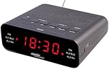 auvisio Uhrenradio: UKW-Radiowecker mit 2 Weckzeiten und LED-Anzeige,...