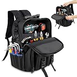 Werkzeugrucksack mit Mehreren Fächern, Werkzeug Rucksack Herren mit...