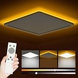 Bowfar LED Deckenleuchte Flach, 24W 3200LM Deckenlampe mit Fernbedienung...