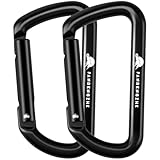 PANDENGZHE Karabinerhaken, 8,1 cm, leicht, D-Form, starker und robuster...