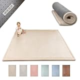 Hakuna Matte Wolkenweiche Spielmatte Baby 200x150x2,5cm, beige – Teppich...