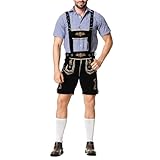 RUMAOZIA Lederhose Herren Oktoberfest Herren Outfit Sommer Inkl...