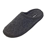 Japanwelt Filz-Hausschuhe Herren Anthrazit - warme Slipper Pantoffeln 100%...
