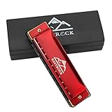 EastRock Harmonika C-Dur Harmonika mit Box 10-Loch Harmonika für Schüler,...