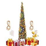 Jsnwernb Weihnachtsbaum mit Lichtern – künstlicher Weihnachtsbaum mit...