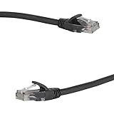 Velocraze Kabel CAT6, UTP LSZH, 2 m, Schwarz, ideal für...