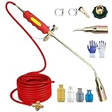 Tragbarer Propangasbrenner Unkrautbrenner Kit, Propan Flammenwerfer mit 1,2...