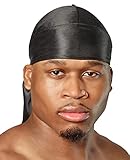 Shyne Silky Durag – Schwarz | Perfekt für Waves, Zöpfe und Locken |...