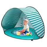 YANGUN Strandmuschel Pop Up, Baby Strand Zelt mit Trennbarer Pool,...