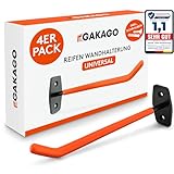 Gakago Reifenhalter Wandhalterung – 4er Felgenhalter Wand Set inkl....